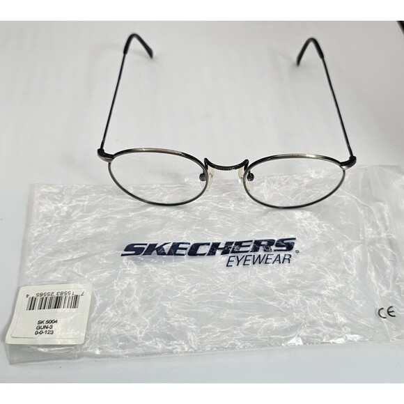 SKECHERS EYEWEAR Kids Glasses Demo SK 5004 Robin Blk /GUN METAL-3 50/20/145 - Picture 2 of 13